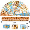 48 Cookie 24PCS Cookie Temporary Tattoos Sticker 24PCS Slap Bracelets Perfect for Themed Birthday Party Favors Baby Showers or Classroom Rewards Ideal Decor and Gifts for Girls and Boys