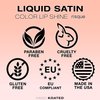Kandi Koated Liquid Satin [Risque] Liquid Lip Color with High-Shine Finish | Rich Colors, Moisturizing Lip Shine, Paraben-Free, Cruelty-Free | Beauty & Makeup
