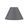 Aspen Creative 55002, Empire Uno Lamp Shade, Dark Gray, 4" Top x 10" Bottom x 7" Slant Height, Slip UNO 33mm