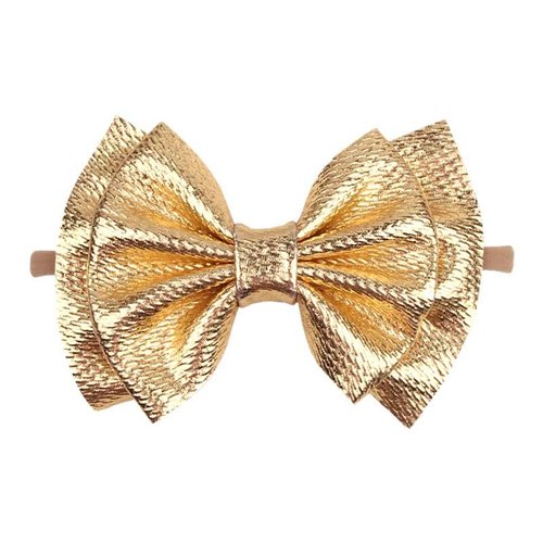 Gold Hair Clips, Bows Hair Barrettes Accessories,Hair Pins for Infant Toddler Baby Girls.(FJ78) (Gold F)