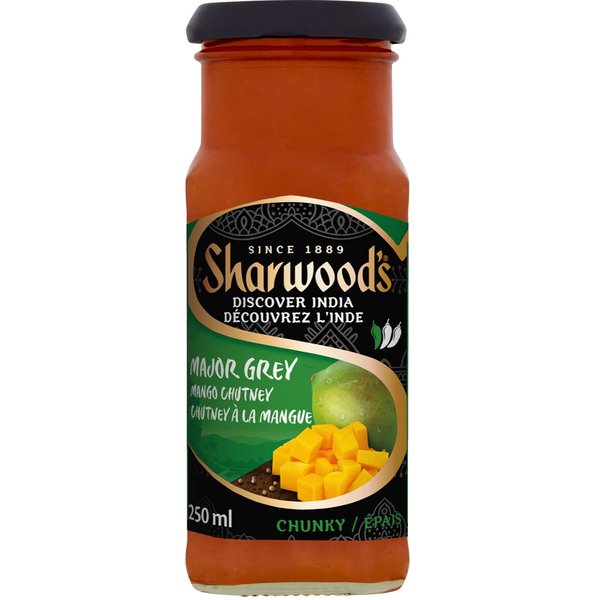 SHARWOODS Major Grey Mango Chutney, 395 ML