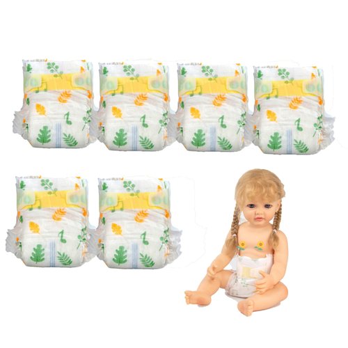 Reborn Baby Dolls Diapers Set Cheap fit 17-22" Reborn Dolls Clothes Accessories DIY Underwear Reusable 6-Pieces of Pack