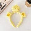 Cute Cartoon Plush Doll Hairband Women Men Yellow Chicken Duck Headband Funny Heart Patterned Animal Ears Hair Band