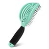 NuWay 4HAIR DoubleC U.S. Patented Double Curved Detangling Brush is Hair Dryer Safe (Mint Green)