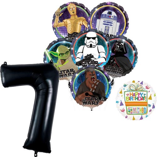 Anagram Star Wars 7th Birthday Party Supplies Balloon Bouquet Decorations