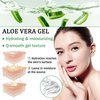 LZYLLS Aloe Vera Gel for Sunburn Relief,Hydrating Travel Size Aloe Vera Gel for Face,Moisturizing Sunburn Relief After Sun Lotion,Fast Absorbing,Non-Sticky Cooling Aloe Vera Gel Face Moisturizer