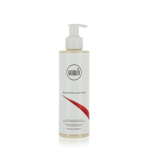 Naturativ Regeneration Conditioner | Stimulates Hair Follicles, Moisturizes, Smoothes | Shea Butter, Coconut Oil, Lemon | 200 ml