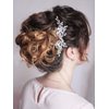 Unicra Bride Crystal Wedding Hair Comb Silver Bridal Headpiece Sparkly Rhinestone Hair Accessorie for Women and Girls (A-Silver)