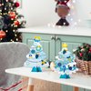 WATINC 30Pcs Blue Christmas Tree Craft Kit for Kids, Make Your Own Christmas Tree Craft Art for Party Favors Decoration, DIY Xmas Supplies Home School Classroom Fun Activity Art Project