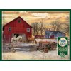 Cobble Hill 1000 Piece Puzzle - Winter on The Farm - Sample Poster Included