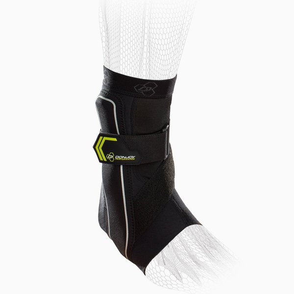 DonJoy Performance Bionic Ankle Support Brace: Left Foot, Slime Green, Small