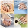 COSCELIA Acrylic Nail Kit with Everything Professional Nail Kit Acrylic Set with Drill Nude Acrylic Powder and 6PC Gel Nail Polish Top Base Coat Glitter Decorations Tips Nail Supplies for Beginners