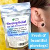 Urban ReLeaf Piercing Relief Sea Salt Concentrate AFTERCARE 6 oz. Bag! Makes 90 Cups! Safely Clean, Soothe, Gently Heal Irritated & Keloid Bump Piercings. Dead Sea Salt, Tea Tree, Rosemary
