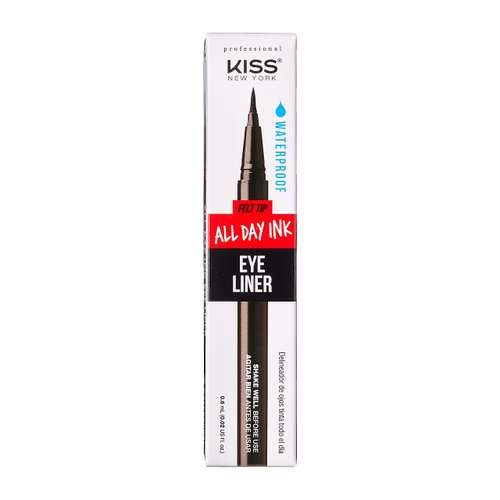 KISS New York Felt-Tip All Day Ink Waterproof Eyeliner (1 PACK)