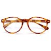 The Actor BIFOCAL Unisex Round Reading Glasses, Readers for Men and Women, Light Brown Tortoise +1.75
