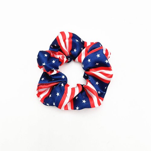 Patriotic Turban Headband Hair Scrunchies American USA Flag Headwear Hair Bands Tie JHN62 (Set-F2)