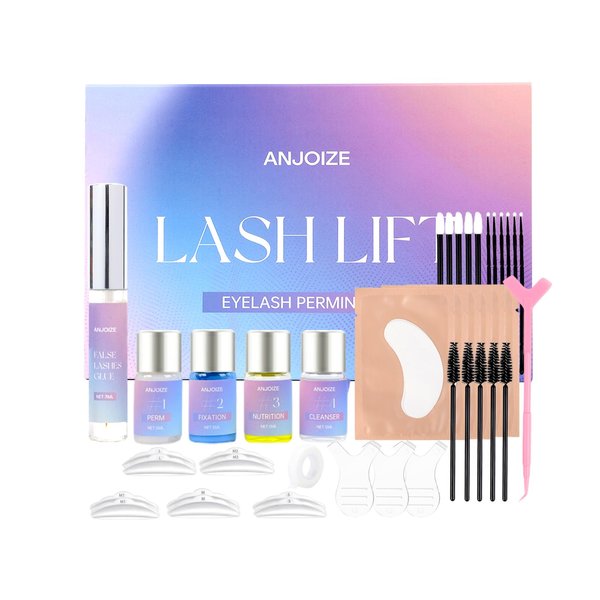 Eyelash Lift Kit,Professional Eyelash Lift Kit,Eyelash Perm Kit,Eyelash Curling Kit,Curled Lashes Long Lasting,DIY Lash Lift Kit at Home Salon