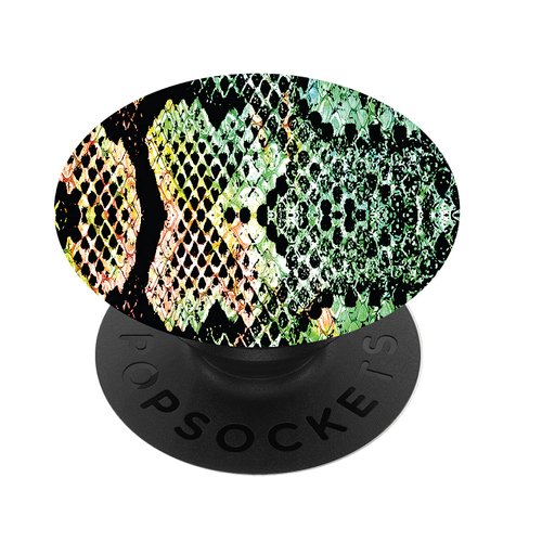 Richmond & Finch PopSocket PopGrip, Universal Expanding Mobile Phone Stand and Grip for Phones and Tablets, Includes Swappable Top, Exotic Snake