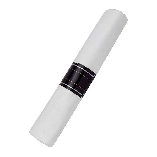 Disposable Plastic Cutlery Rolls | Looks Like Silver with Stainless Steel Coating, Formal Alternative Cutlery, Durable, Linen-Quality Napkin Full Size, WNA Brand 30ct