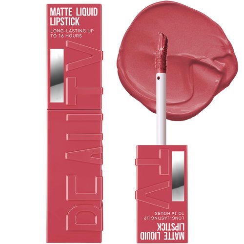 Rosarden Matte Pink Lipstick, Smooth Creamy Lipstick for Women, Pink Lip Gloss, Long Lasting Lip Stick, Waterproof Pink Liquid Lipstick, Velvet Moisturizing Lipstick for All Skin Tones, Nude