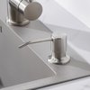 Sink Soap Dispenser Brushed Nickel, Soap Dispenser for Kitchen Sink Stainless Steel Refill from The Top Built in Sink Soap Dispenser with 13 OZ Soap Bottle