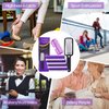 Foot Callus Remover Set,Pedicure Kit Includes 1 Stainless Foot Rasp Foot File,4 Foot Pumice Stone & 1 Nail Brush,Foot Scrubber Remove Hard Dry Skin,Foot Care Pedicure Tools for Wet and Dry Feet,Purple