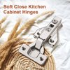1 Pairs （2 Pack）Soft Close Kitchen Cabinet Door Hinges fit for Face Frame Cabinet,105 Degree Opening Angel Self Closing with Mounting Screws by Probrico