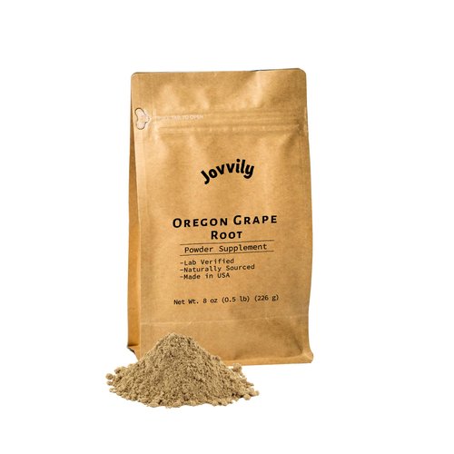 Jovvily Oregon Grape Root Powder - 8 oz - Single Ingredient, Herbal Supplement