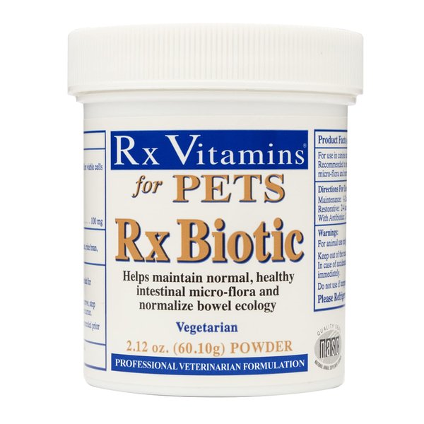 Rx Vitamins Rx Biotic Probiotics for Dogs & Cats - Digestive Supplement for Pets - 2.12 oz