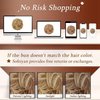 SOFEIYAN Claw Clip Messy Bun Hair Piece Wavy Curly Hair Bun Clip in Claw Chignon Ponytail Hairpieces Synthetic Tousled Updo Hair Extensions Scrunchie Hairpiece for Women, Golden Brown & Light Blonde