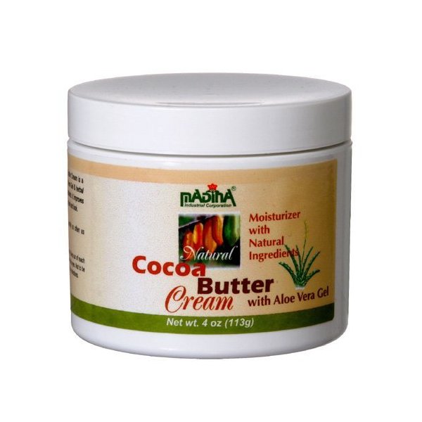 Madina Natural Cocoa Butter Face Cream - Moisturizer with Aloe Vera Gel