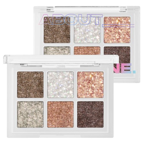 ABOUT TONE OH:MY Glitter Pop 3 Colors – Glitter Eyeshadow Palette, High Pigment, Eye Glitter Balm, Highlighter Makeup, Shimmer Pearl Eye Shadow, Long-Lasting, Korea Eye Makeup (01 OH:STUNNER)