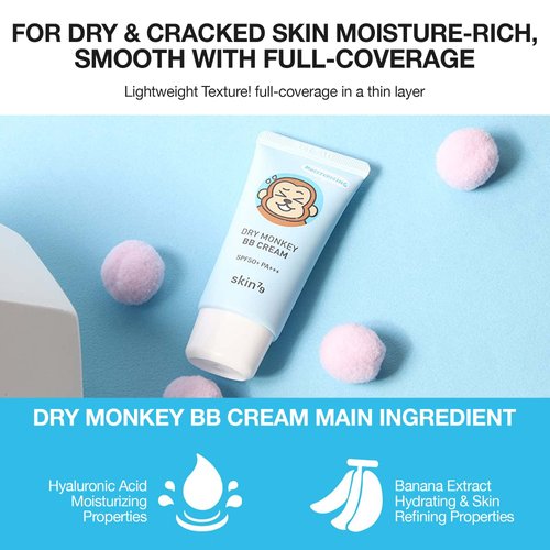 SKIN79 Animal BB Cream Angry Cat Dark Panda Dry Monkey SPF 50+ PA+++ Made In Korea (Dry Monkey)