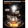 SEALIGHT 5202 LED Fog Light Bulb or DRL, 10000LM 24W Strong Penetration 5202 5201 PS19W PS24W Fog Lights LED Bulb, 6500k Cool White 5530 CSP Chips, IP68 Waterproof Plug and Play, Pack of 2