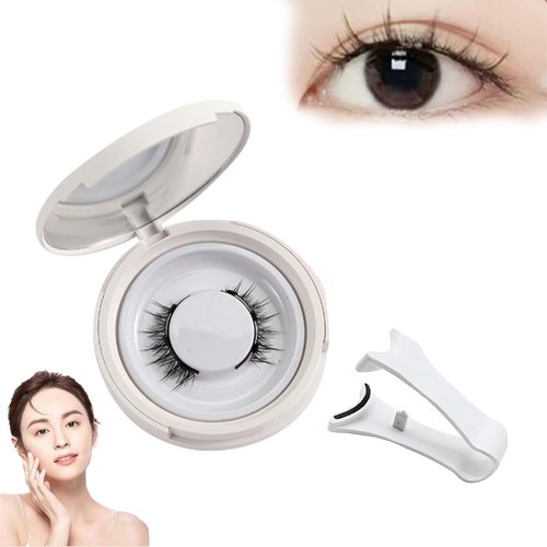 KraftyMagnetic Eyelashes, Premium Magnetic Lashes No Glue or Eyeliner Needed, Reusable Natural Look Magnetic Eyelashes with Applicator (3)