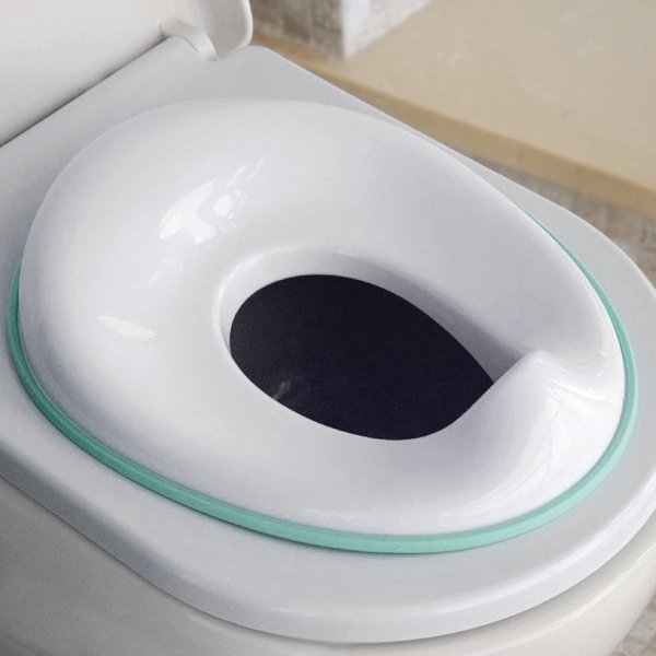 Potty Training Seat for Boys And Girls, Fits Round & Oval Toilets, Non-Slip with Splash Guard, Includes Free Storage Hook - Jool Baby