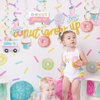 Pastel Ice Cream Sweet One First Birthday Party Decorations, Ice Cream and Donut Party Hanging Swirl, Summer Ice Cream Party Ceiling Hanging Streamers for Ice Cream 1st Bday Girls Donut Party Supplies