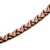 RainSo Womens Copper Magnetic Anklets Petal Design 3500 Gauss Adjustable with Gift Box