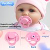 Reborn Baby Dolls Bottles and Pacifiers and Dipers and Fidget Spinner Baby Doll Accessories 5 Pieces Set for 17-24 Newborn Baby Dolls