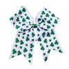 St. Patrick's Ponytail Holder Girls Cheerleader Hair Bow hair Tie Green St. Patrick's Day Hair rope Accessories(603) (A)