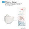 (Pack of 5) Clean Top Premium 3D Disposable White Kids KF94 Face Mask, Age 3-9 Old, 4-Layer Filters, Protective Nose Mouth Covering Dust Mask, Individual Packs, Made in Korea.