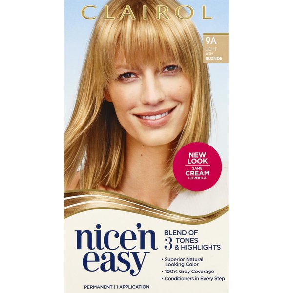 Clairol Nice 'n Easy Permanent Hair Color, [9A] Light Ash Blonde 1 ea