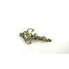 Generic Smaller bronze flower design hair pin alligator clip fine thin hair