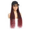 AliRobam Hat Wigs Baseball Cap with Senegalese Twist Braids Hair extensions Hat With Braided Hair attached for Black White woman (24inch, TBug)