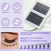 Qeelasee Lash Clusters Wispy 40D DIY Eyelash Extensions D Curl Individual Eye Lashes Natural Effect Volume 240pcs Mix9-16mm Easy For Beginner At Home