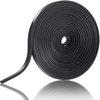 134 Inches Flexible Magnetic Strip Insert Shower Door Magnetic Strip Replacement Long Magnet Roll for Crafts for Framed Semi Framed Swinging Glass Shower Doors, Black (1 Roll)