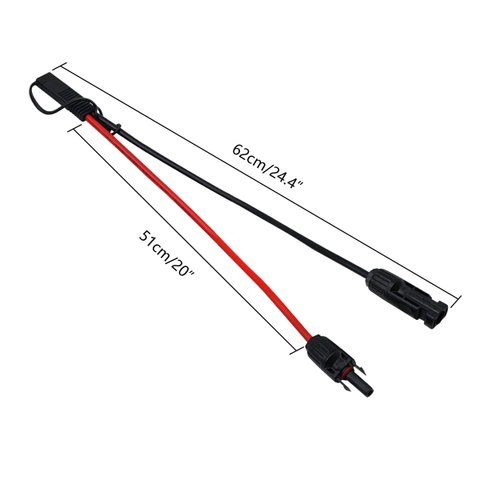 CERRXIAN 50cm 10AWG SAE to Male & Female Adapter 10AWG Cable with SAE Conector for RV Panel Solar