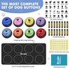 DCIAER Dog Buttons for Communication, 8 PCS Dog Talking Button Set,30s Recordable Voice Pet Buzzer Training Buttons，with Training Manual Book+16 AAA Batteries + 24 Scene Modes + 1 Dog Button Mat
