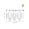 Minkissy Plastic Hair Comb Clips, 10pcs Transparent Hair Side Combs for Women, Decorative Hair Combs Veil Fixed Comb for Wedding