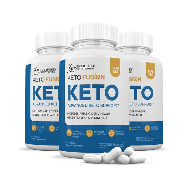 (3 Pack) Keto Fusion Keto ACV Pills 1275MG Keto Support Blend Capsule Alternative to Keto ACV Gummies Formulated with Apple Cider Vinegar Extra Virgin Olive Oil Powder Green Tea Leaf 180 Capsules